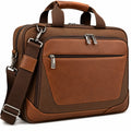 Sacoche d'ordinateur portable en marron avec bandoulière réglable