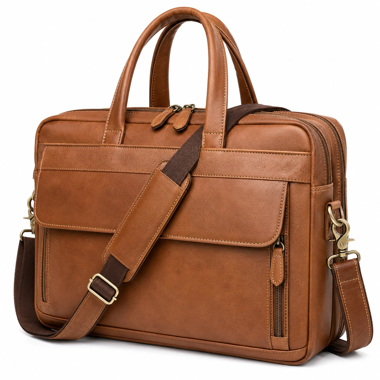 Sacoche pour Ordinateur Portable Professionnelle Marron