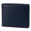 Portefeuille classique bleu marine pour hommes avec multiples compartiments