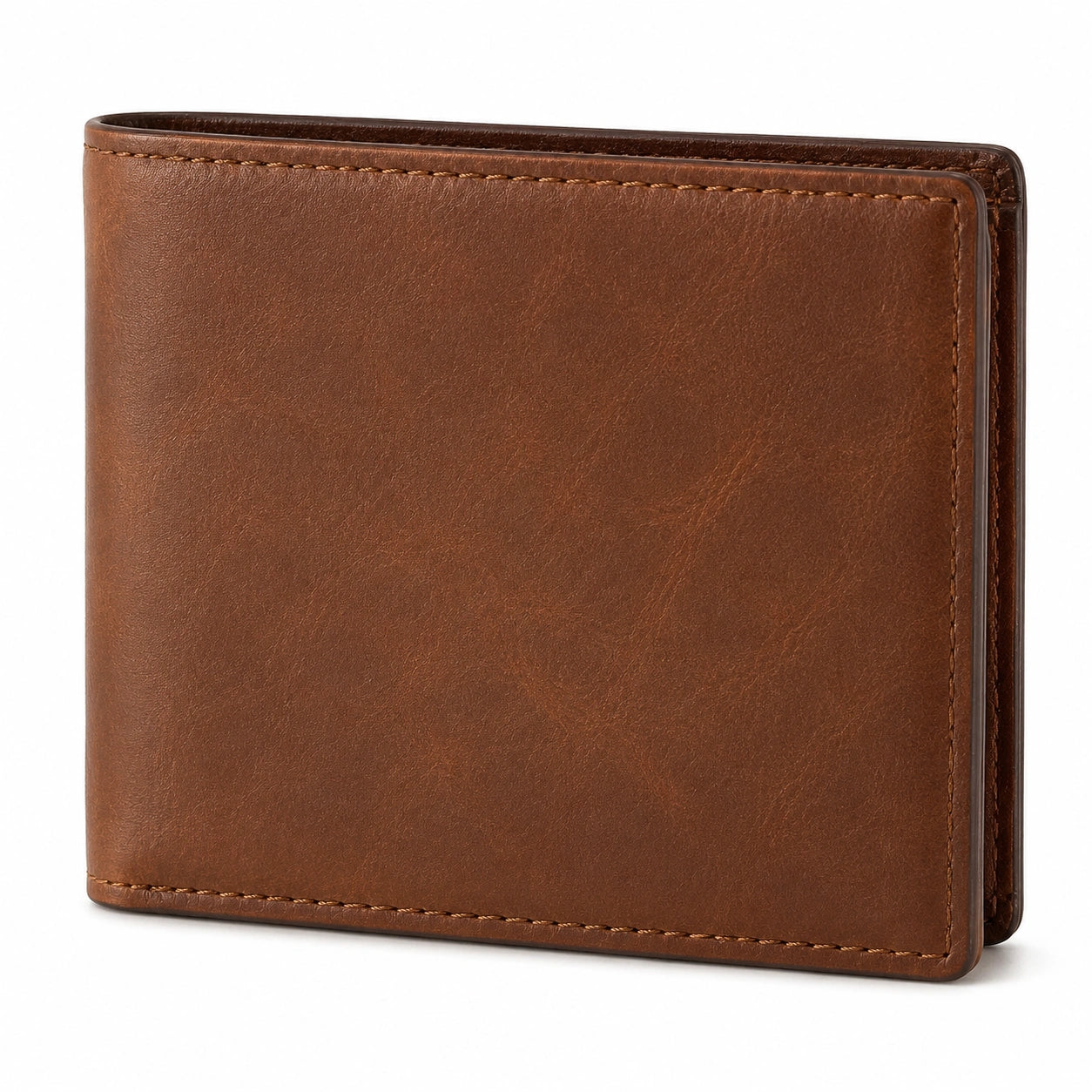 Portefeuille classique marron avec compartiments pour cartes