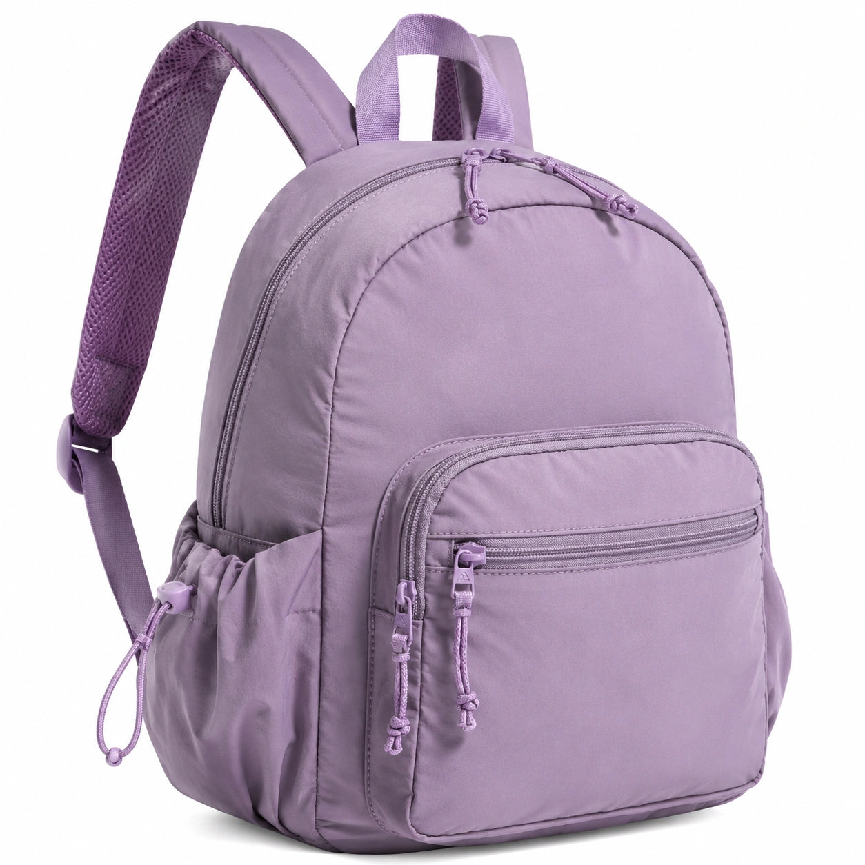 Sac à dos léger lilas avec poches multiples