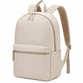 Sac à dos classique beige avec fermeture éclair