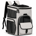Sac à dos transporteur pour animaux de compagnie gris clair