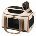 Sac de transport pliable pour animaux Beige/Marron
